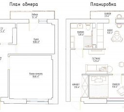 Интерьер однокомнатной квартиры - 1