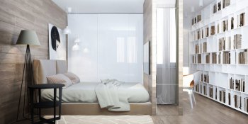 спальня в дизайн-проекте двухкомнатной квартиры